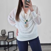 BLUZA 9755 BELA