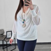BLUZA 9755 BELA - slika 2
