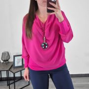 BLUZA 9755 ROZA - slika 2