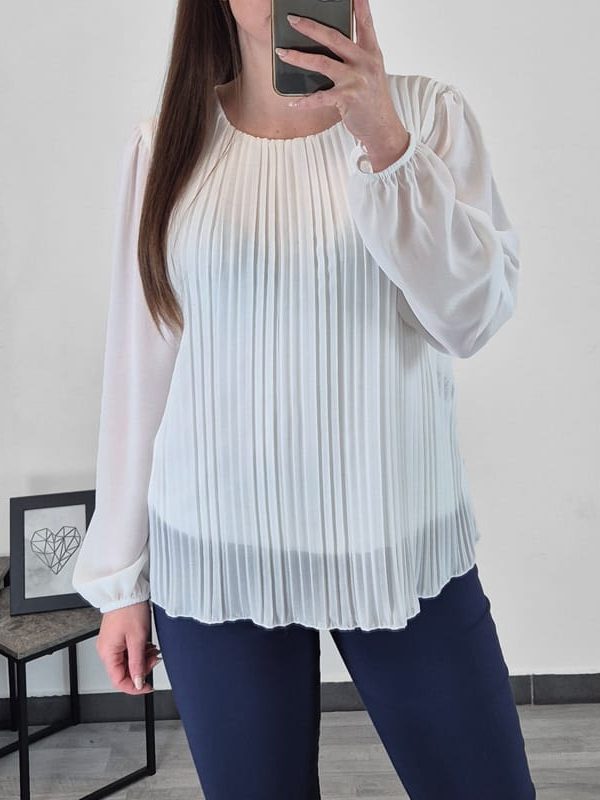 BLUZA 18207 BELA