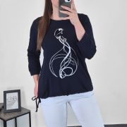 MAJICA LIA TEMNO MODRA