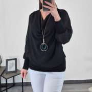 BLUZA 9755 ČRNA - slika 2