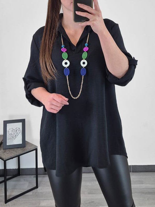 BLUZA 24671 ČRNA