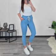 HLAČE 9108 7/8 SVETLO MODRE - slika 2