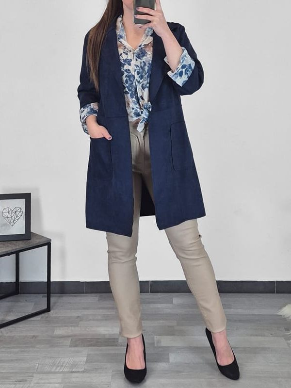 JAKNA 7922 TEMNO MODRA