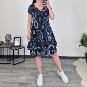 OBLEKA 77789 TEMNO MODRA - slika 2