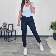 ELEGANTNE 7/8 HLAČE 3A506 TEMNO MODRA