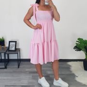 OBLEKA 9157 SVETLO ROZA