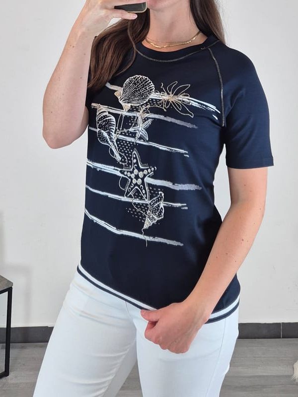 MAJICA 29005 TEMNO MODRA