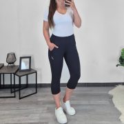 ŠPORTNE HLAČE 1421 3/4 TEMNO MODRE