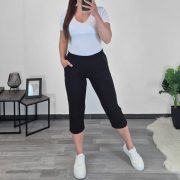 ŠPORTNE HLAČE 9004 3/4 ČRNE - slika 3