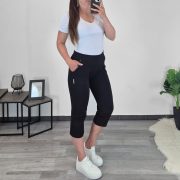 ŠPORTNE HLAČE 9004 3/4 ČRNE