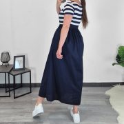 OBLEKA 8921 TEMNO MODRA - slika 2