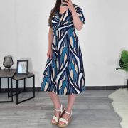 OBLEKA 220300 MODRA