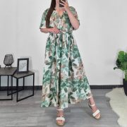 OBLEKA 1265 OLIVNO ZELENA - slika 2