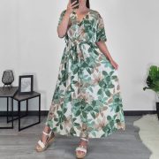 OBLEKA 1265 OLIVNO ZELENA