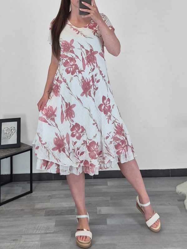 OBLEKA 5025 ROZA