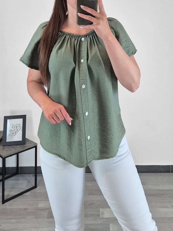 MAJICA 7587 OLIVNO ZELENA