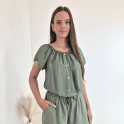 MAJICA 7587 OLIVNO ZELENA