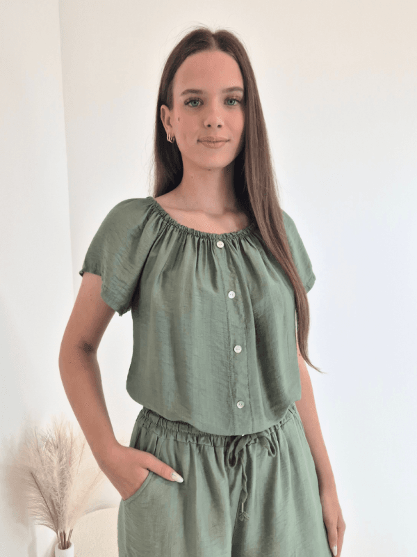 MAJICA 7587 OLIVNO ZELENA