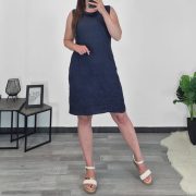 OBLEKA 29095 TEMNO MODRA - slika 3