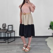 OBLEKA 10880 ROZA - slika 2