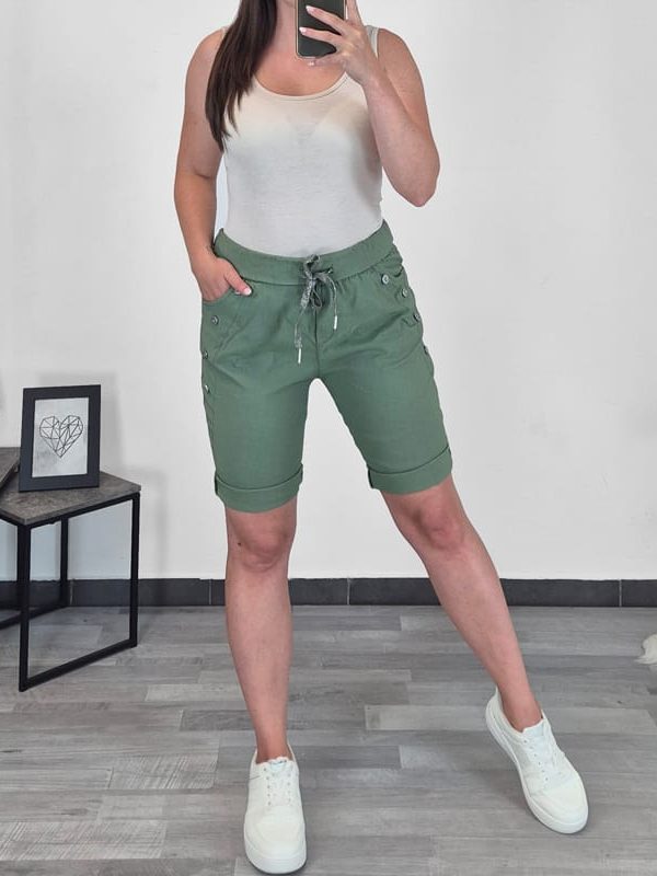 KRATKE HLAČE 22230 3/4 OLIVNE