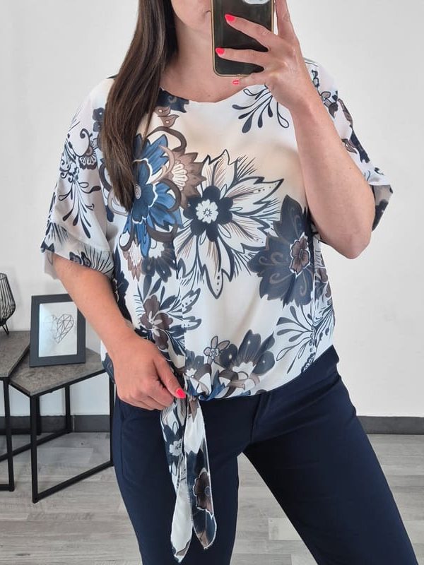 BLUZA 6568 TEMNO MODRA