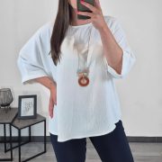 BLUZA 991254 BELA - slika 2
