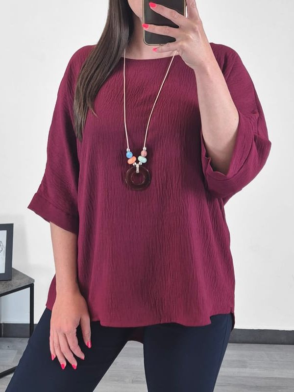 BLUZA 991254 BORDO