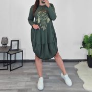 OBLEKA 10647 ZELENA