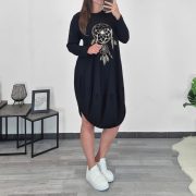 OBLEKA 10647 ČRNA - slika 2