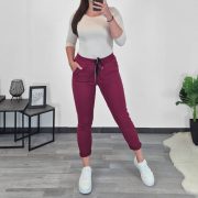 HLAČE 9108 7/8 BORDO