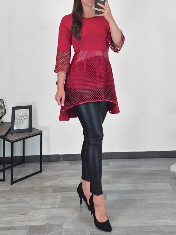 TUNIKA EVALDA RDEČA