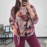 BLUZA 13759 BORDO
