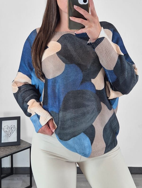PULOVER 9906 MODRA