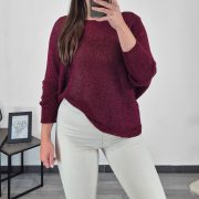 PULOVER 22190 BORDO