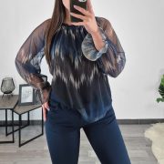 BLUZA 13052 MODRA - slika 2