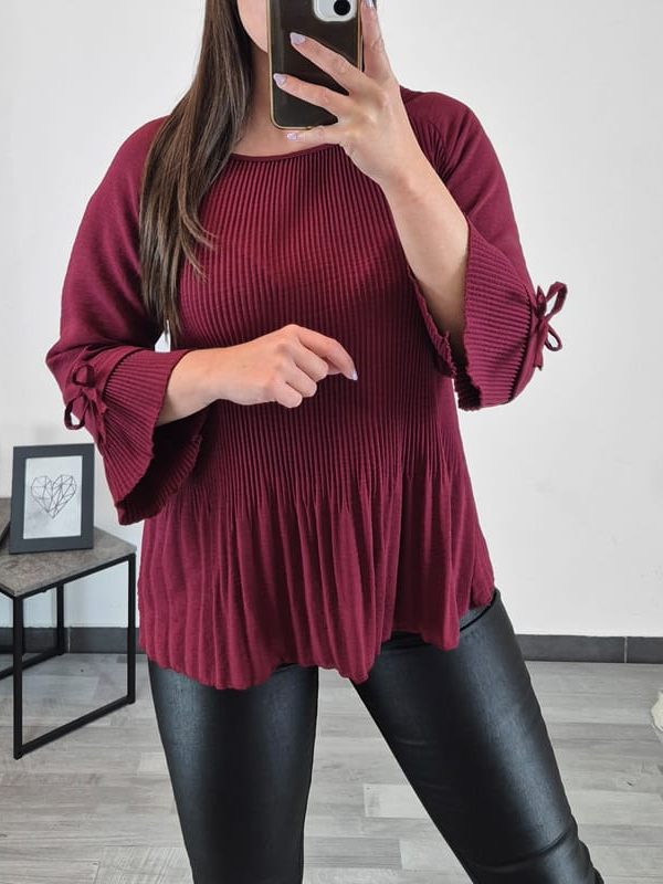 BLUZA 5708 BORDO