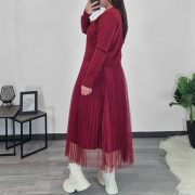 OBLEKA 1253 BORDO - slika 2