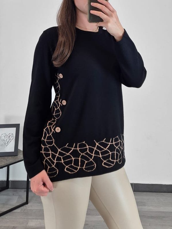 PLETENINA DK8026 ČRNA