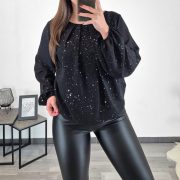 BLUZA 24201 ČRNA - slika 2