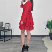 OBLEKA SL7225 RDEČA - slika 3