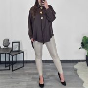 BLUZA 7223 RJAVA - slika 2