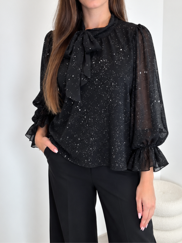 BLUZA 23387 ČRNA