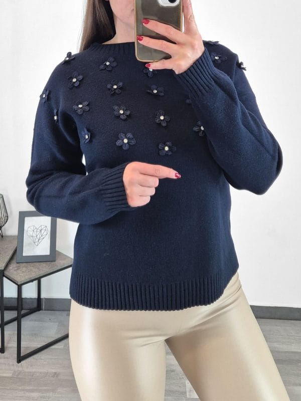 PLETENINA 5731 TEMNO MODRA