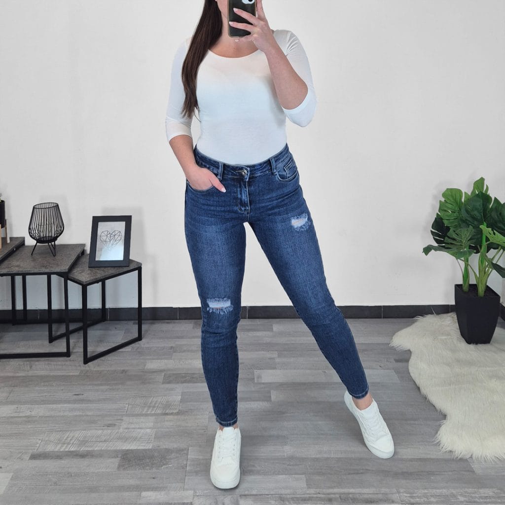 JEANS HLAČE  L3857