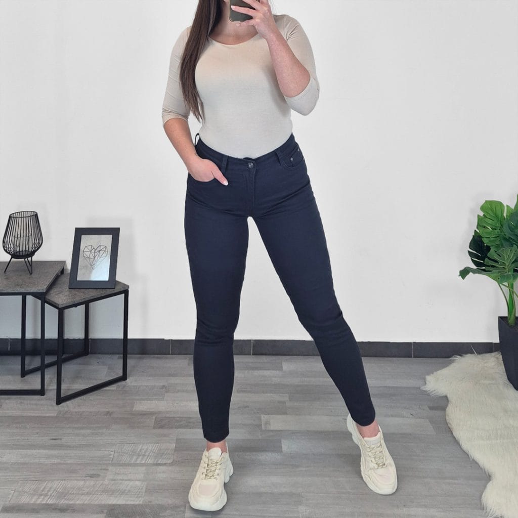 PUSH UP HLAČE AL12812 TEMNO MODRE