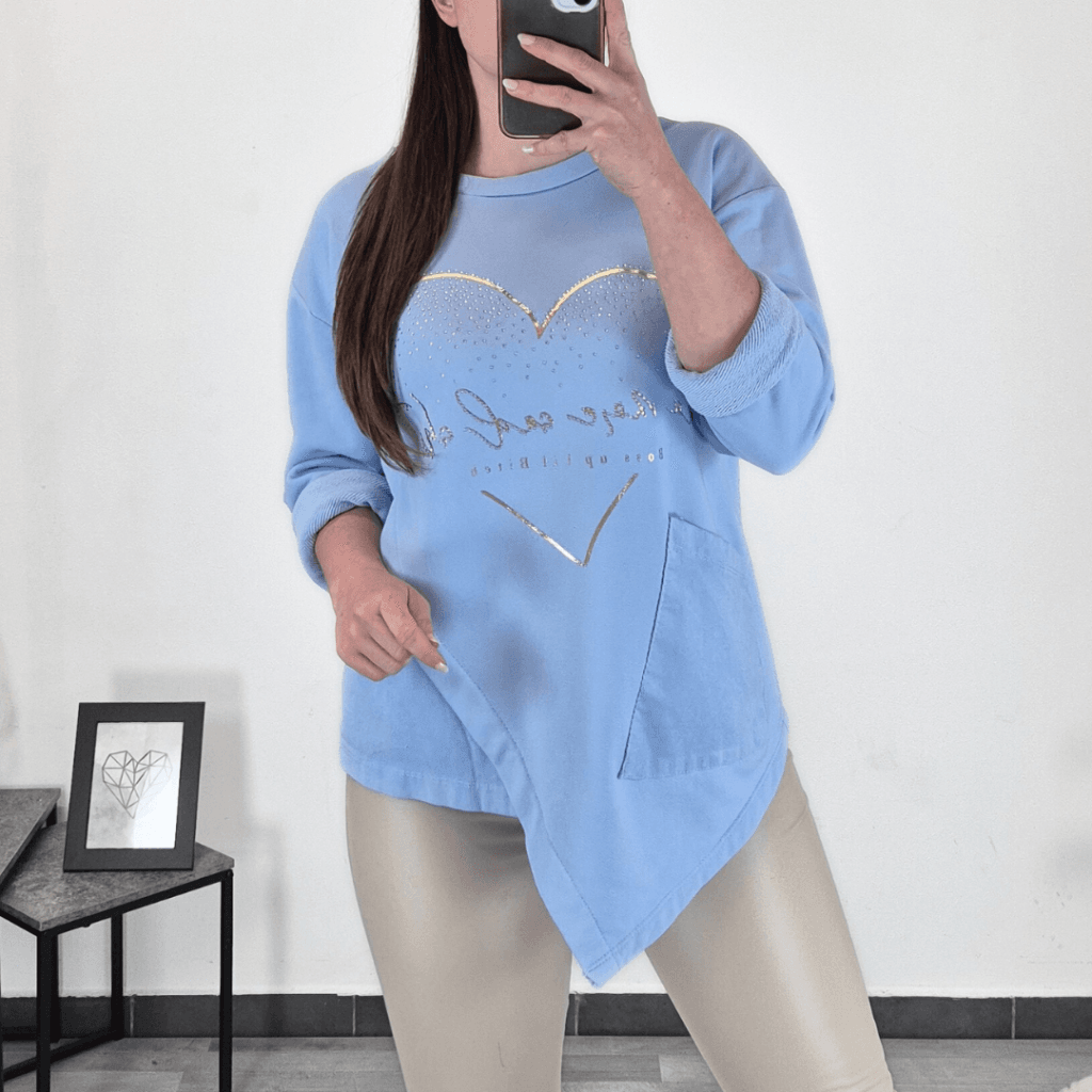 MAJICA 17218 MODRA