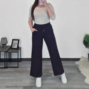 HLAČE 25328 BANU TEMNO MODRE